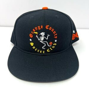 Social Distortion x Orange County Soccer Club Hat Snapback Cap Soccer Rare EUC